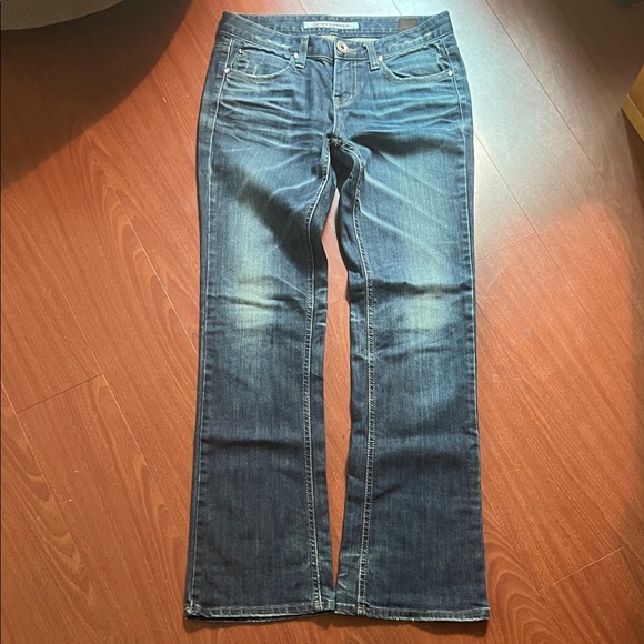 Hot Pepper Denim - Hot Pepper Korean designer Women's Straight Leg Jeans in Dark Blue